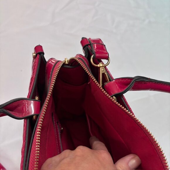 Fucshia Patent Leather Purse & Wallet Set - Picture 6 of 7